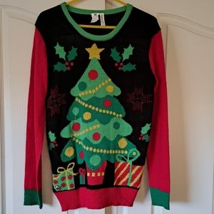 Party City Adult S/M Light Up Christmas Sweater